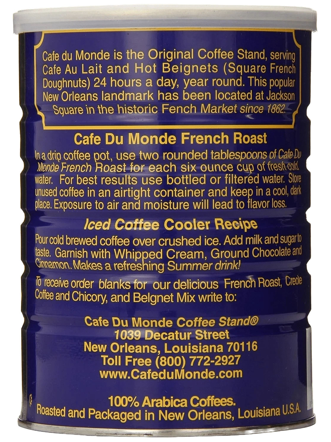 Café Du Monde Coffee, French Roast - 13oz
