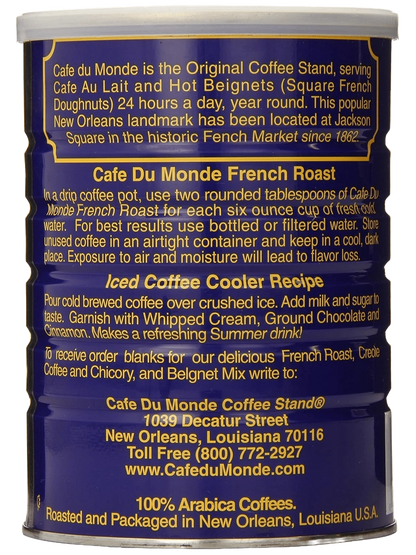 Café Du Monde Coffee, French Roast, 13 oz - Green Mekong Lotus Co.