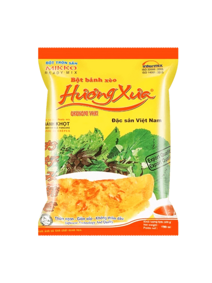 Huong Xua Bánh Xèo Rice Flour Mix - 500g (Authentic Vietnamese Crêpe Mix) - Green Mekong Lotus Co.