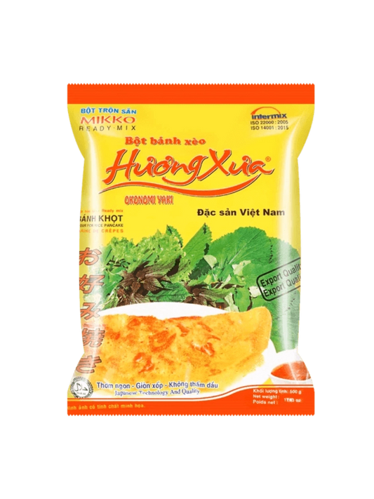 Huong Xua Bánh Xèo Rice Flour Mix - 500g (Authentic Vietnamese Crêpe Mix) - Green Mekong Lotus Co.